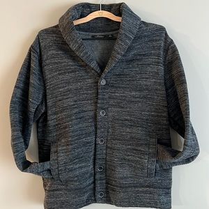 Mens Marc Anthony button up sweater. Black and gray in color. Size Large.